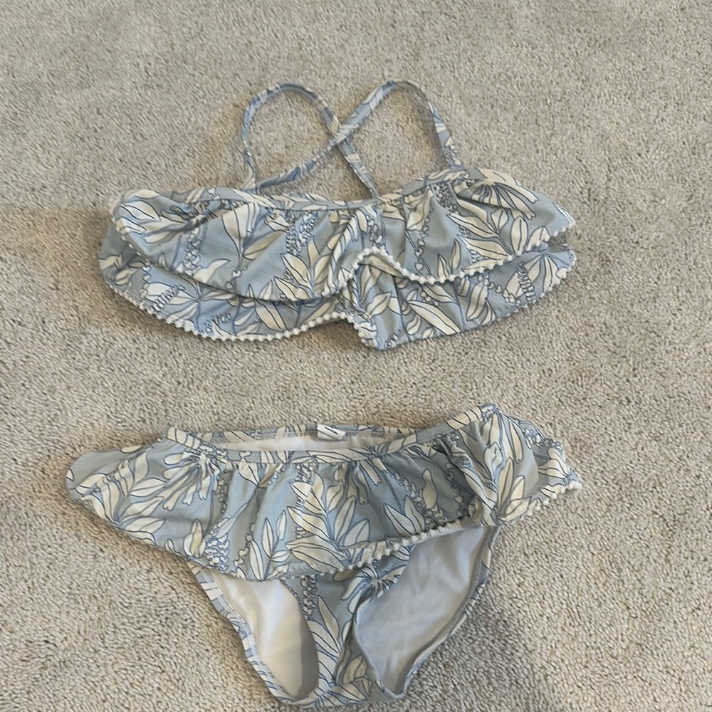 Girls Janie and Jack two piece bathing suit-size 6